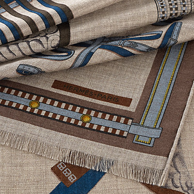Brown - Rectangles - Silk Scarves and Stoles for Men Brown - Rectangles - Silk Scarves and Stoles for Men